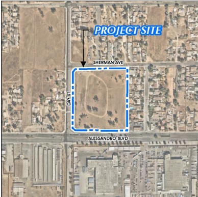 Map of Moreno Valley Business Center Project