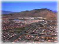 Arial view of Moreno Valley