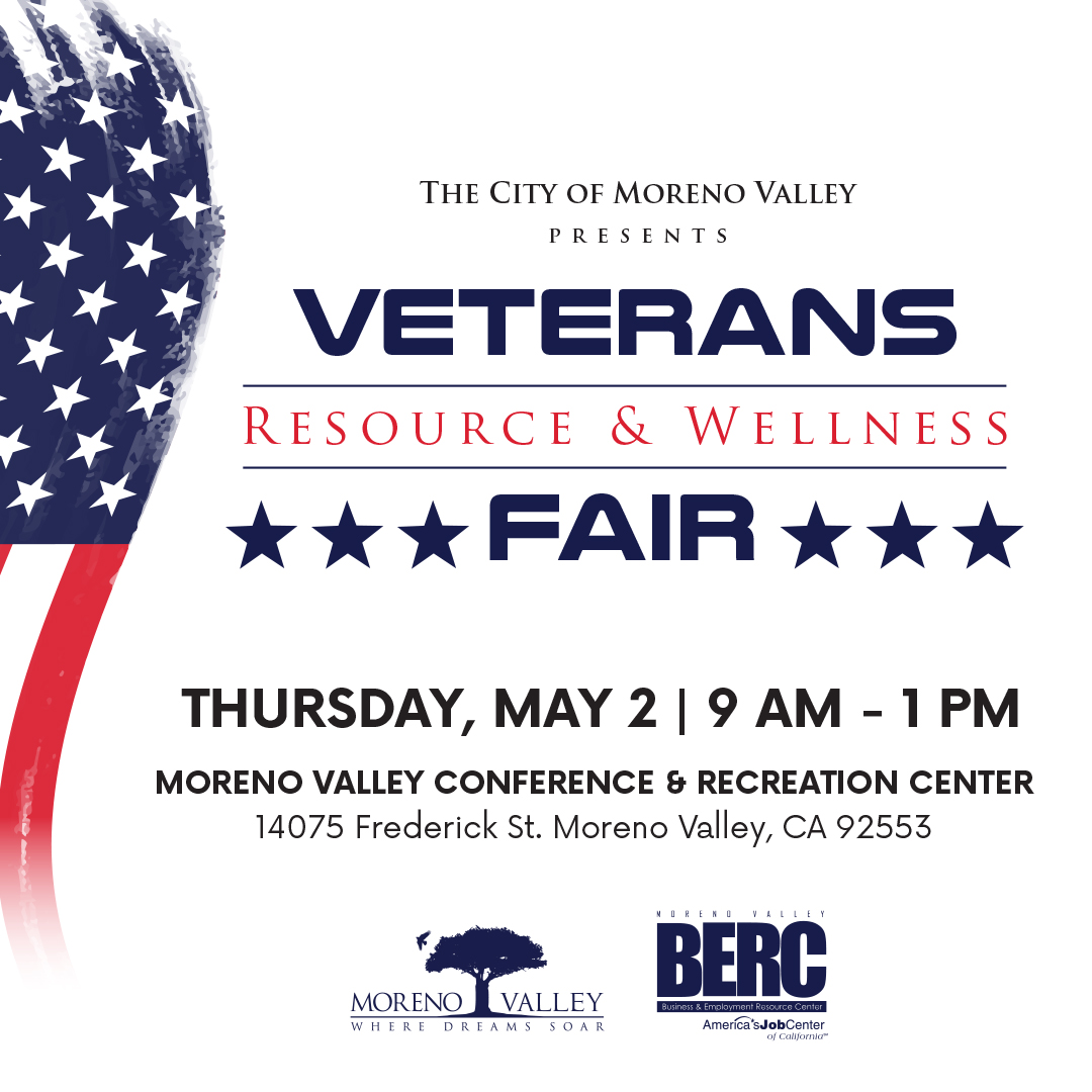 Veterans Resource & Wellness Fair: May 2, 9 am - 1pm