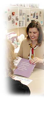 HR employee interviewing a prospective employee