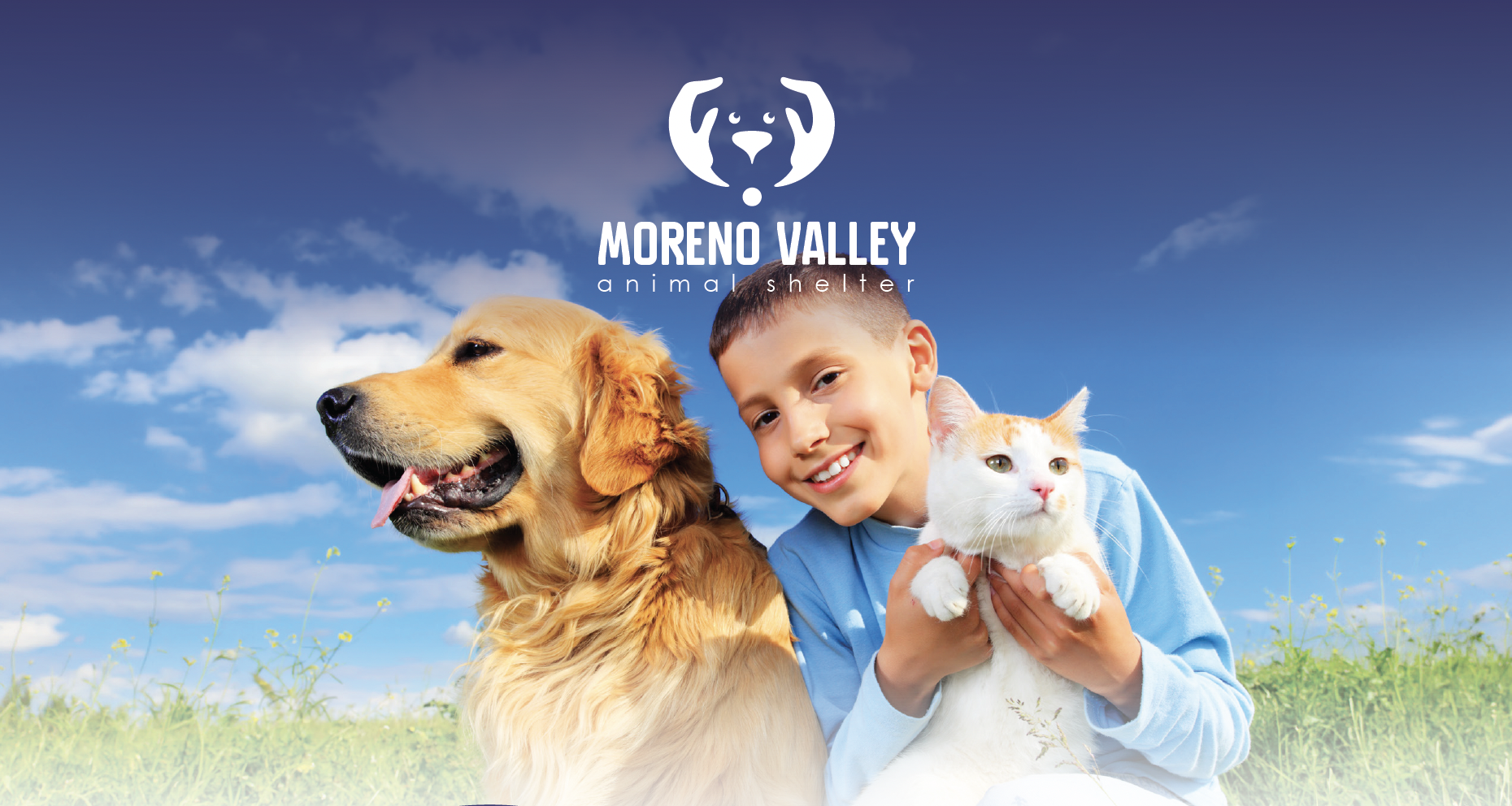 family with dog 